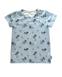 Shirt ‘Hawaï Lichtblauw’
