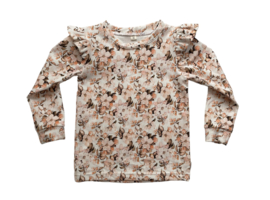 Shirt ‘Romantische Bloemen Perzik’