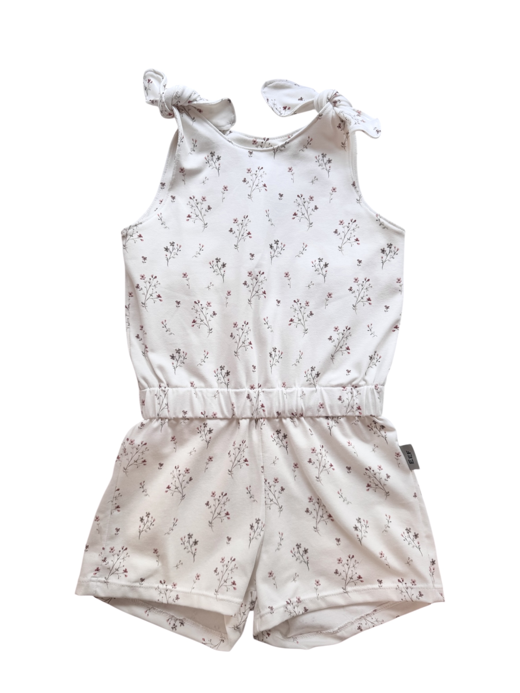Meisjes Jumpsuit ‘Bloemetjes Bordeaux&Army’