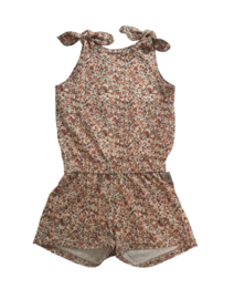 Meisjes Jumpsuit ‘Trendy Bloemen Kleiroze’