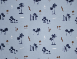 Tricot Hawaï Lichtblauw