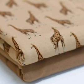 Summersweatstof  Giraffe Beige