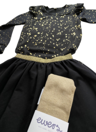 Shirt ‘Zwart Goud Dots’