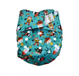 Wasbare Pocketluier ‘Robotjes’