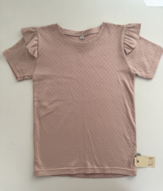 134 shirt oudroze pointelle