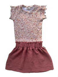 Shirt ‘Bloemetjes Beige Aquarel’