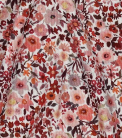 Ribtricot Bloemen Perzik