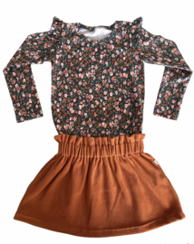 Rokje ‘Rib Cognac’