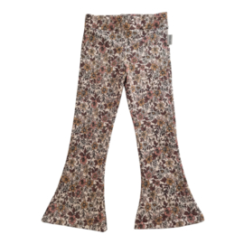 Flared ‘Bloemen Roze Bruin’