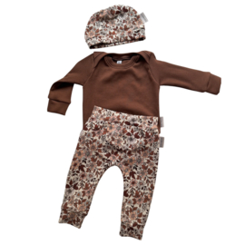 Broekje ‘Vintage Bloemetjes Cacao’