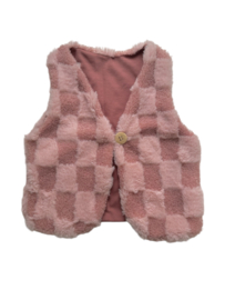 Giletje ‘Vierkantjes Roze’