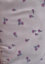 Wafeltricot Bloemetje Lichtroze