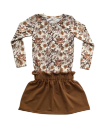 Shirt ‘Engelse Bloemen Cacao’