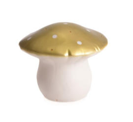 Heico lamp paddenstoel - goud - 20 cm (medium)