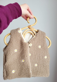 Teddy gilet beige madelief