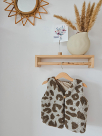 Teddy gilet leopard