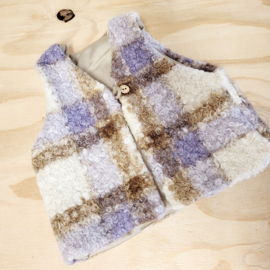 Bouclé gilet lila