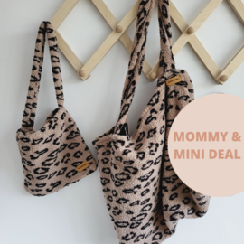 Mommy & mini bags teddy luipaard