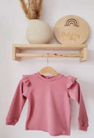 Longsleeve rib roze