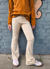 Broekje - beige bloemetjes