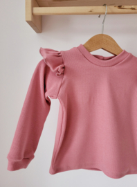 Longsleeve rib roze