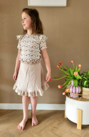 Paperbag rok - hydrofiel beige