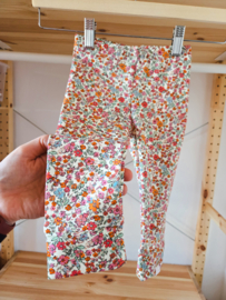 Broekje - trendy bloem fuchsia & oranje