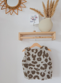 Teddy gilet leopard