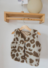 Teddy gilet leopard