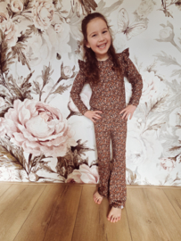 Broekje - bruine bloemetjes