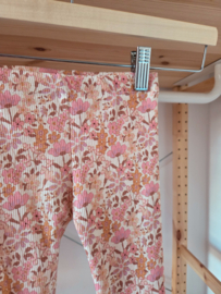 Broekje - rib pastel weidebloem