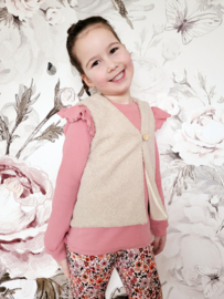 Longsleeve rib roze