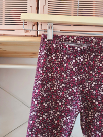 Broekje - burgundy bloemetjes