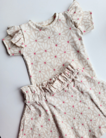 Ruffle top - rib hart & bloem