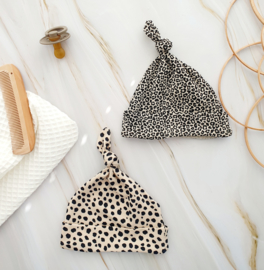 Newborn 2 pack mutsjes - leopard