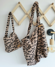 Mommy & mini bags teddy luipaard