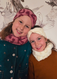 Voordeelset: teddy hartjes haarband & colsjaal