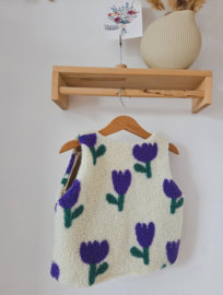 Teddy gilet tulpen