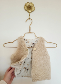 Teddy gilet beige