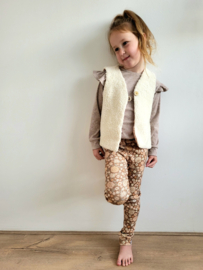 Ecru teddy gilet