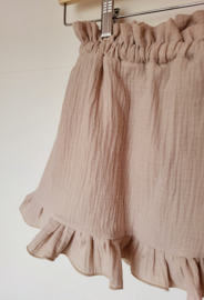 Paperbag rok - hydrofiel beige