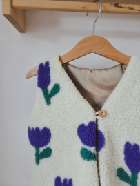 Teddy gilet tulpen