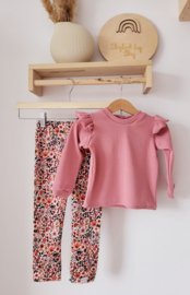 Longsleeve rib roze