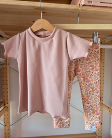 Broekje - rib pastel weidebloem