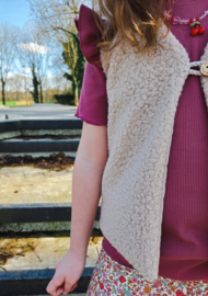Bouclé gilet beige