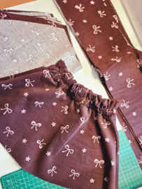 Paperbag rok - strikjes