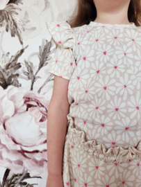 Ruffle top - rib hart & bloem