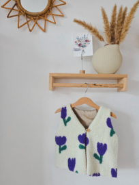 Teddy gilet tulpen