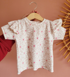 Ruffle top - rib hart & bloem
