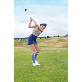 Golfrok PAR69 -  Bucci Skirt Diamond- Paars/blauw/camel